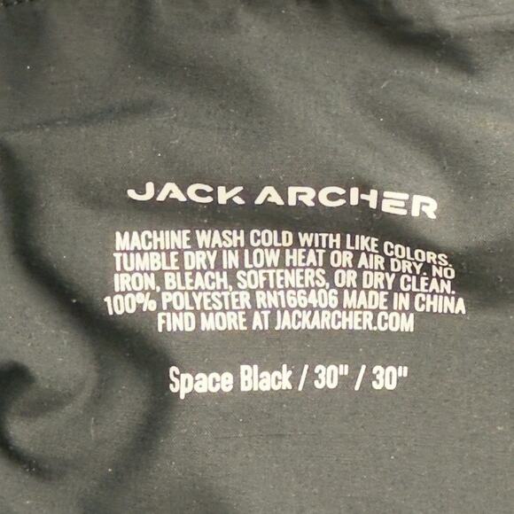 Jack Archer Jetsetter Tech Pants Slim Fit Mens 30x30 (30x29) Space Black Perf - Picture 7 of 8